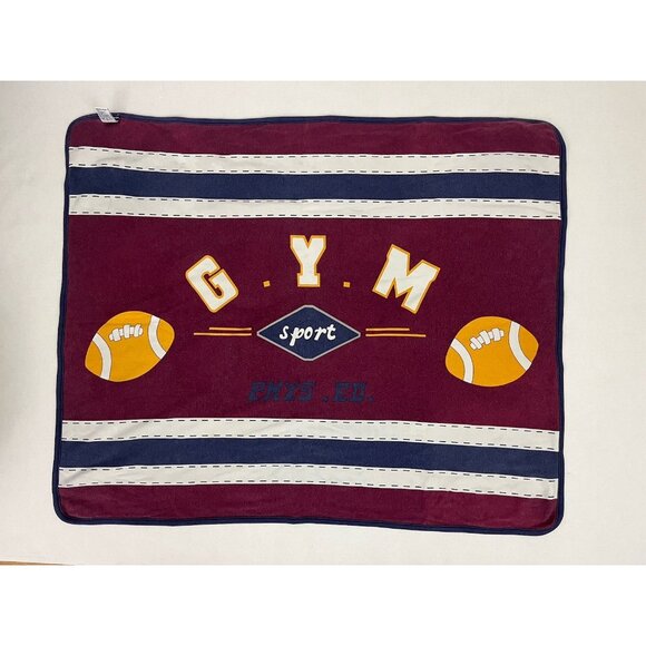 Vintage Gymboree Stadium Collection Boys Layette Blanket Sports Gym Reversible - Picture 2 of 5